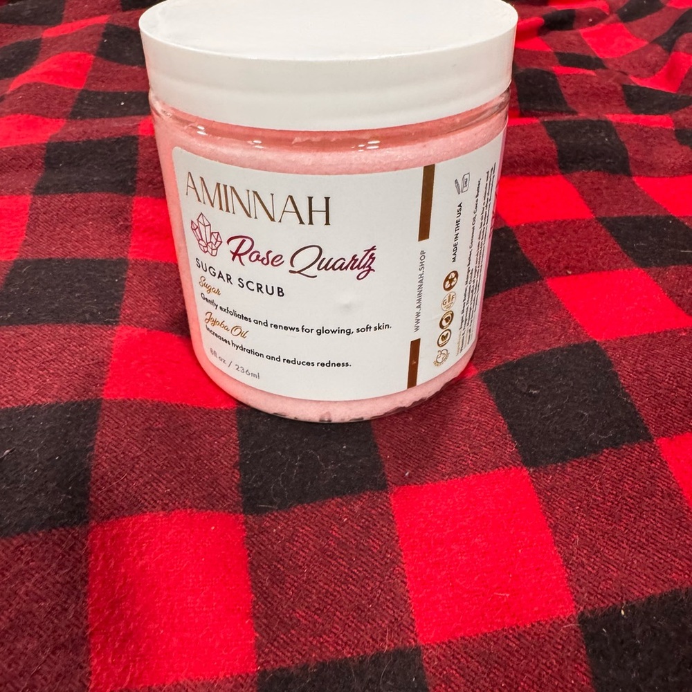 Rose Quartz Sugar Scrub - Pink